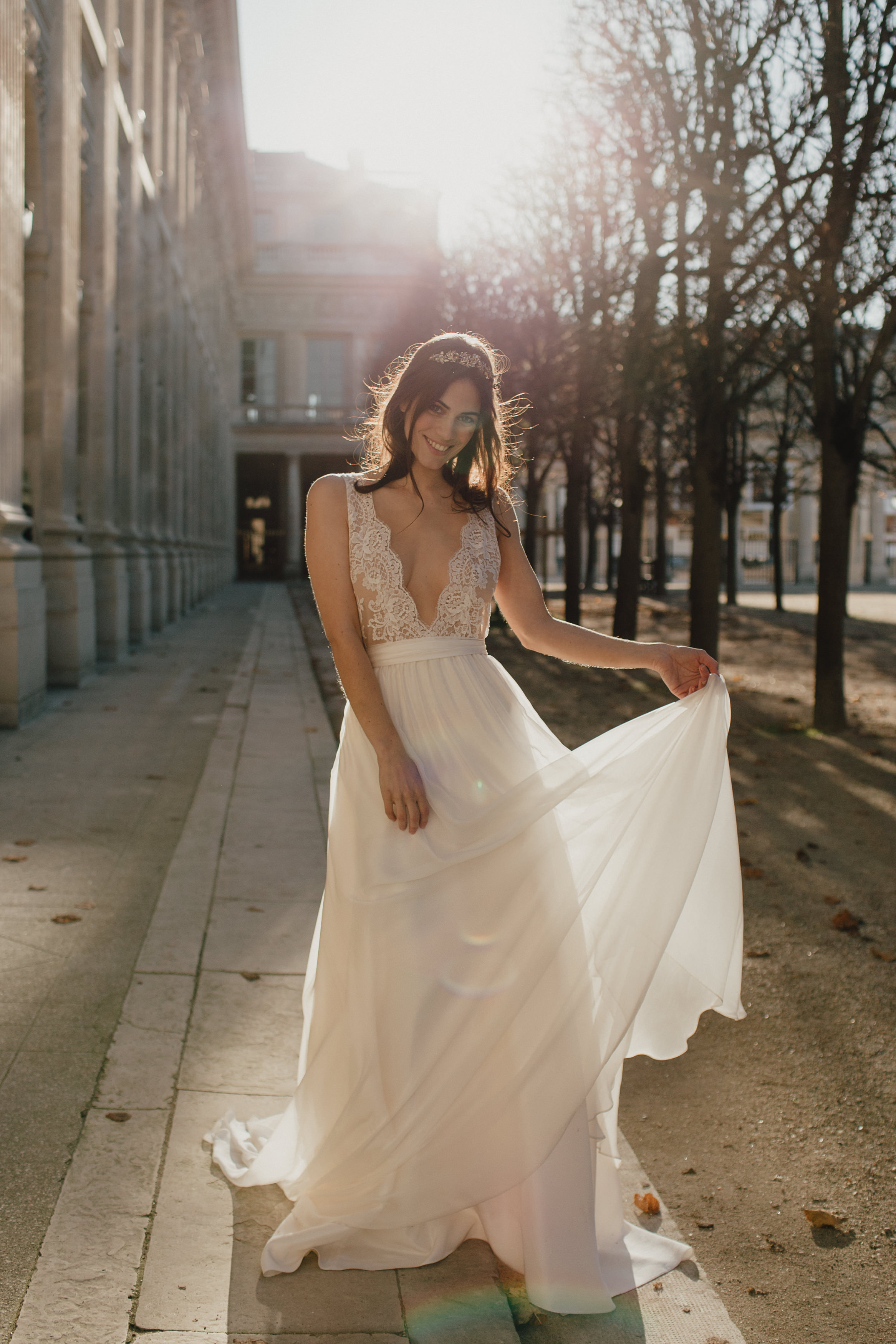 Wedding dresses Bohème Rock for modern brides ! Dress Anais